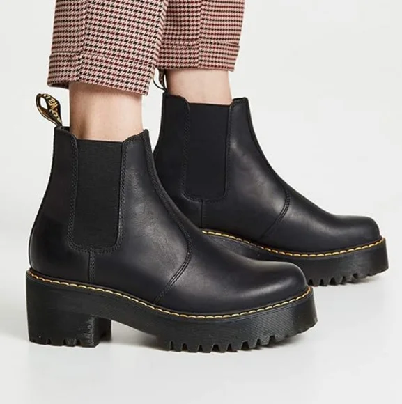 Dr. Martens Rometty Heeled Platform Chelsea Boots - Picture 2 of 13